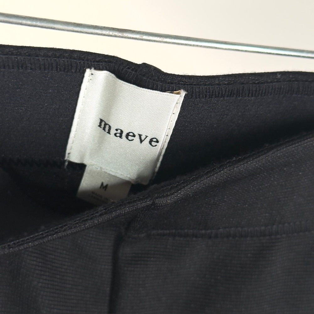 Maeve The Margot Kick-Flare Cropped Pants Black Sz M - Picture 14 of 14